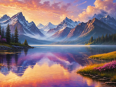 The Mountains and Their Reflections