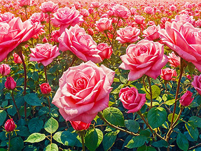 Pink Rose Field